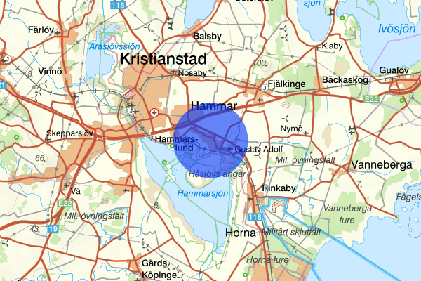 Viby 30 mars 21.19, Brand, Kristianstad