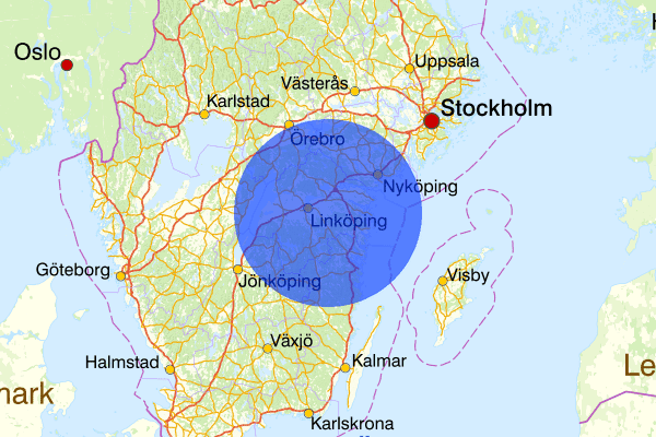 Östergötlands län 31 mars 07.56, Sammanfattning natt, Östergötlands län