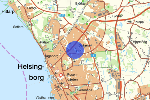 Drottninghög 01 april 02.09, Skadegörelse, Helsingborg