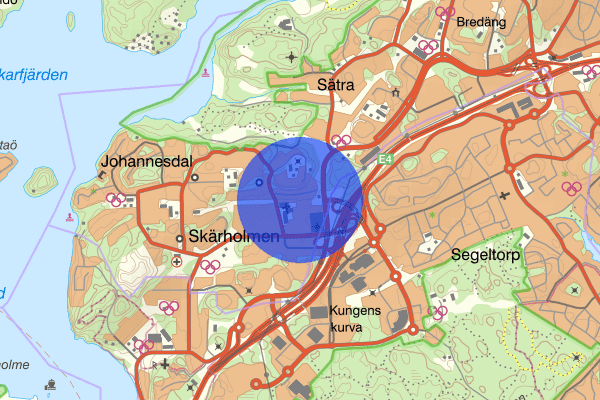 Skärholmen 02 april 19.56, Trafikolycka, personskada, Stockholm