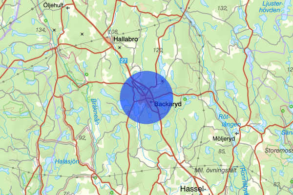 Backaryd 03 april 17.10, Trafikolycka, Ronneby