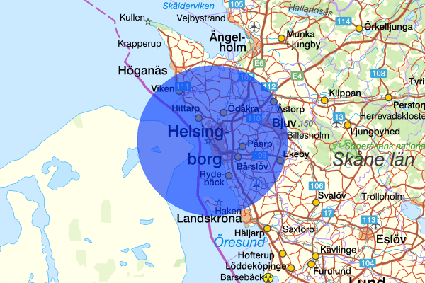 Helsingborg 03 april 23.30, Misshandel, Helsingborg