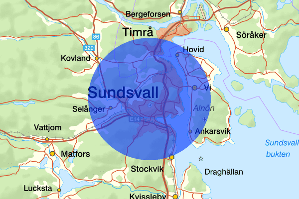 Sundsvall 09 april 17.17, Trafikkontroll, Sundsvall