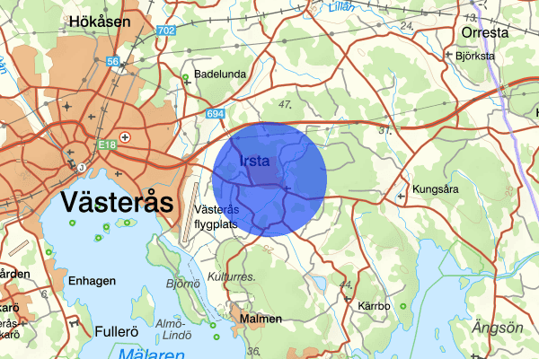 Irsta 23 april 14.25, Övrigt, Västerås