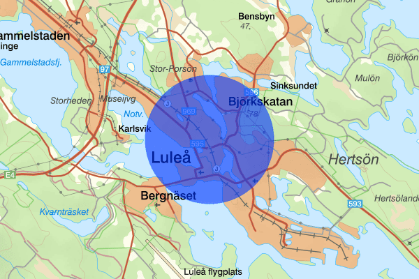 Bergviken 24 april 16.31, Brand, Luleå