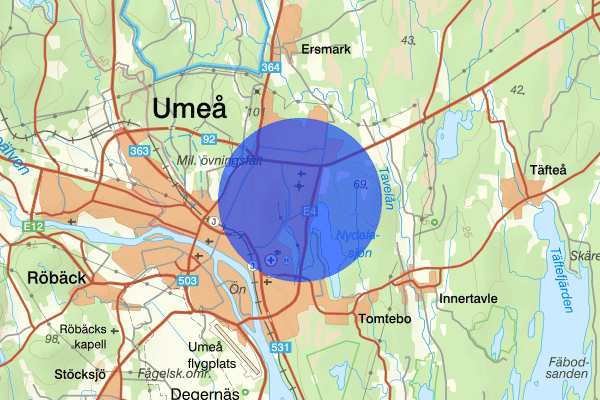 Mariehem 25 april 09.44, Trafikolycka, Umeå