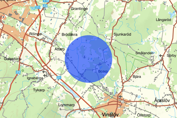 Hässleholms flygplats 25 april 14.42, Åldringsbrott, Hässleholm