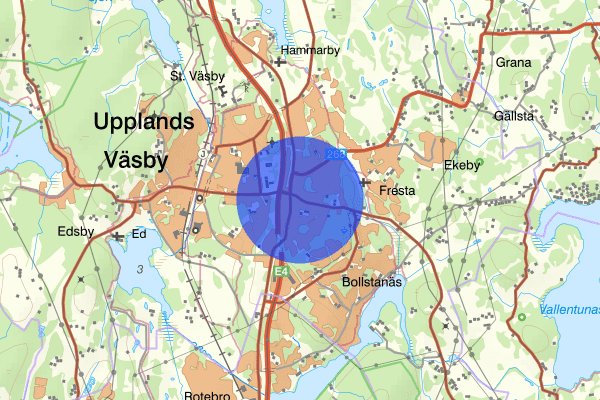 Odenslunda 26 april 21.35, Brand, Upplands väsby