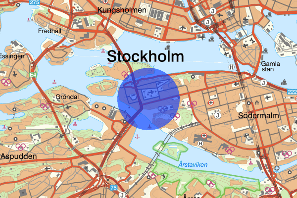 Hornstull 28 april 14.25, Våld/hot mot tjänsteman, Stockholm