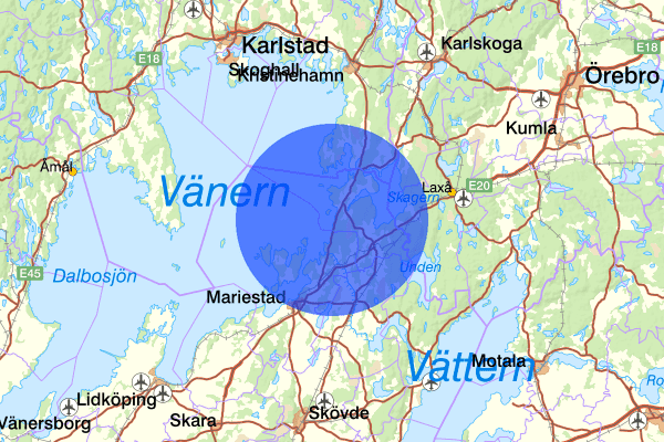 29 april 05.55, Trafikolycka, vilt, Gullspång