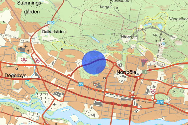 Klockarbergsvägen 01 maj 15.45, Trafikkontroll, Skellefteå