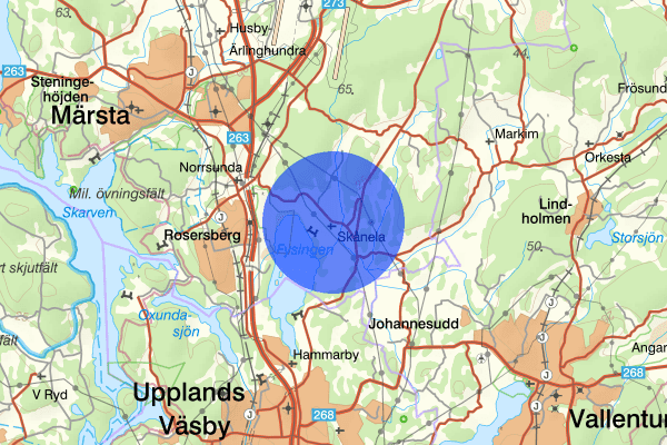 Skånela 03 maj 14.41, Trafikolycka, singel, Sigtuna