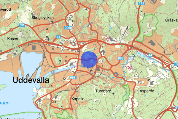 Lagerbergsgatan 07 maj 07.40, Trafikolycka, personskada, Uddevalla