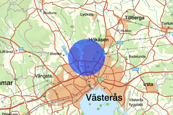 Södra Gryta 09 maj 20.37, Trafikolycka, Västerås