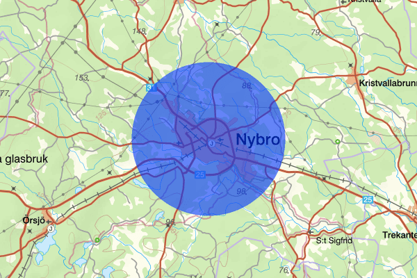 Nybro 10 maj 06.44, Olaga hot, Nybro