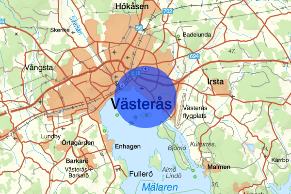 Öster Mälarstrand 10 maj 22.25, Vapenlagen, Västerås
