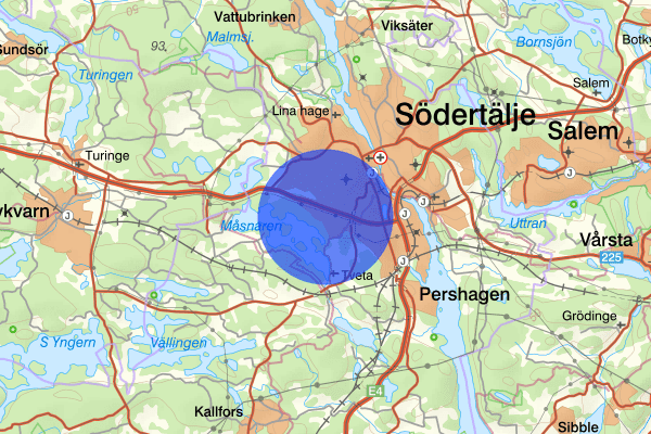 Hovsjö 11 maj 18.05, Farligt föremål, misstänkt, Södertälje