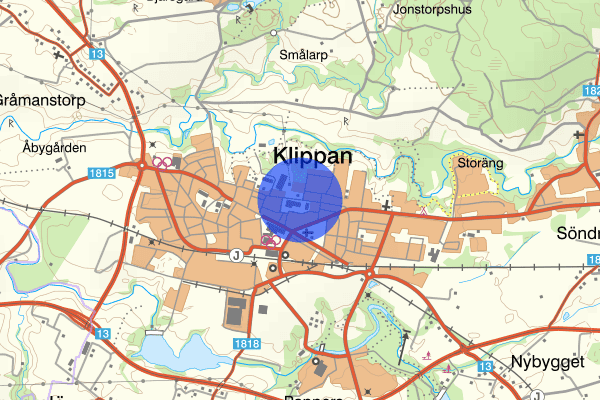 Torggatan 12 maj 04.05, Skadegörelse, Klippan