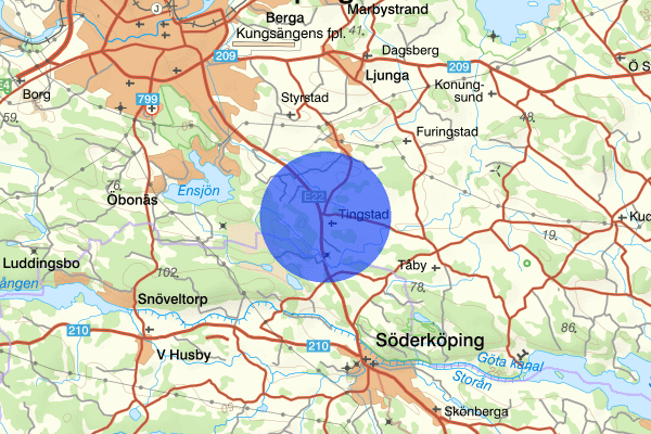 Tingstad 12 maj 21.40, Trafikolycka, Norrköping