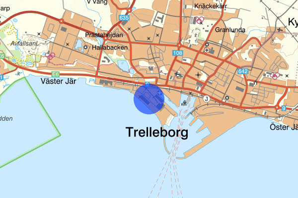 Strandridaregatan 13 maj 10.48, Arbetsplatsolycka, Trelleborg