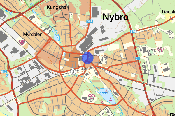 Stora Trädgårdsgatan 13 maj 15.21, Trafikolycka, Nybro