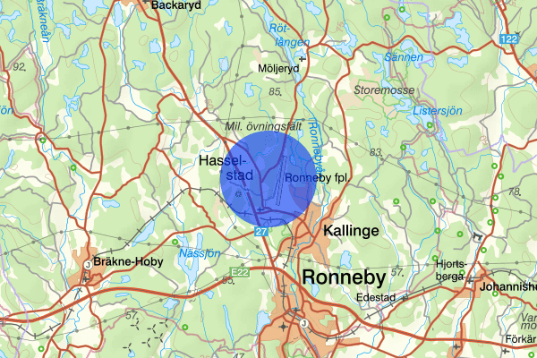 Hasselstad 14 maj 05.47, Trafikolycka, Ronneby
