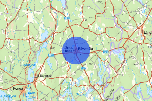 Rävemåla 14 maj 05.54, Trafikolycka, Tingsryd