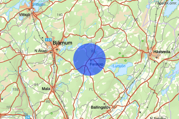 Farstorp 15 maj 19.57, Trafikbrott, Hässleholm