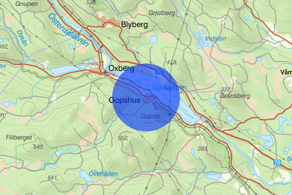Gopshus 16 maj 06.53, Sammanfattning natt, Dalarnas län