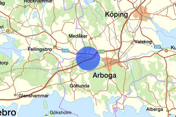 Arbogaån 19 maj 19.42, Skadegörelse, Arboga