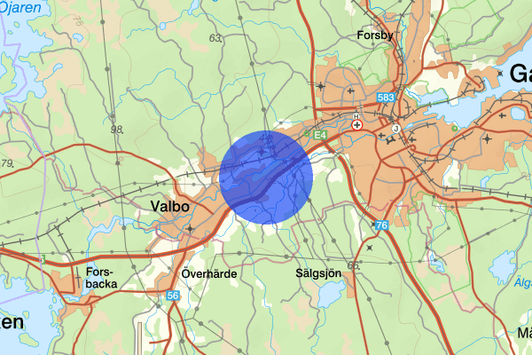 Valbovägen 19 maj 18.22, Trafikolycka, personskada, Gävle