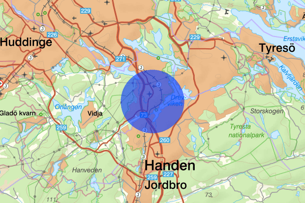 Länna 17 maj 08.29, Trafikolycka, Huddinge