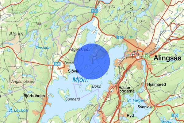 Simmenäs 16 maj 17.44, Brand, Alingsås