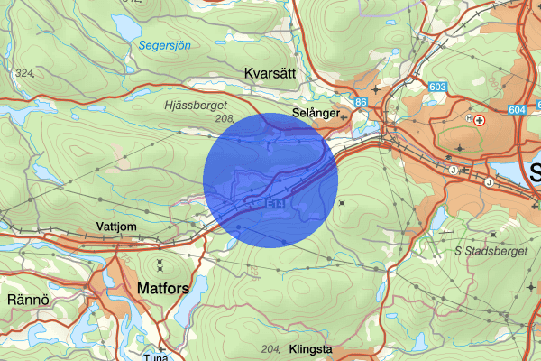 Påläng 16 maj 13.21, Trafikolycka, Sundsvall