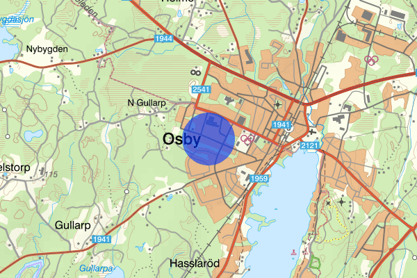 Klövervägen 20 maj 12.02, Brand, Osby