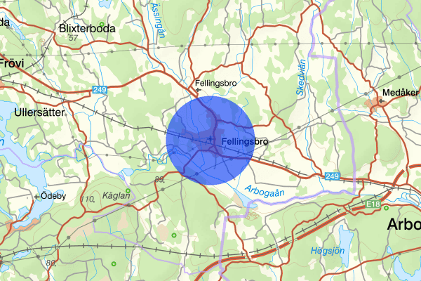 Fellingsbro 21 maj 07.34, Trafikolycka, personskada, Lindesberg
