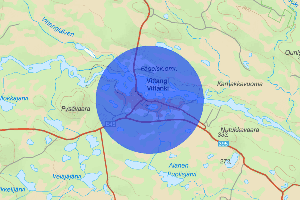 Vittangi 23 maj 07.00, Sammanfattning natt, Norrbottens län