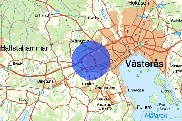 Skälby 26 maj 23.20, Skottlossning, Västerås