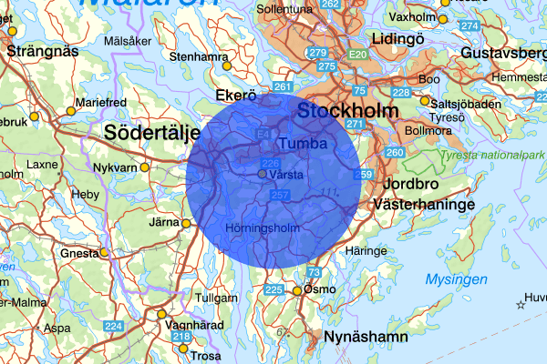 31 maj 16.11, Trafikolycka, personskada, Botkyrka