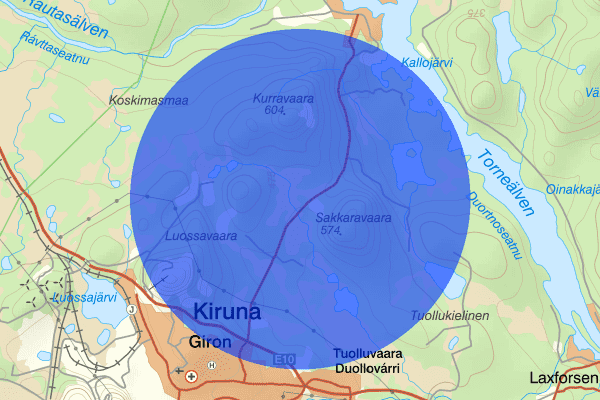 Kurravaaravägen 02 juni 20.54, Trafikolycka, Kiruna