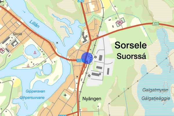 Sorsele Station E45 03 juni 13.32, Trafikolycka, Sorsele