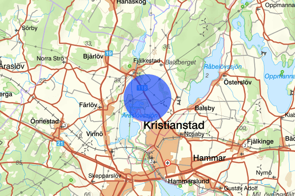 Fredriksdalsvägen 03 juni 16.53, Trafikolycka, Kristianstad