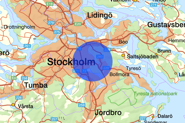 Skarpnäcks stadsdelsområde 03 juni 19.30, Skottlossning, misstänkt, Stockholm