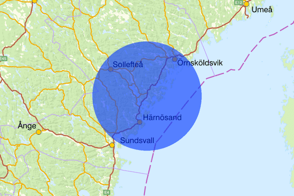 05 juni 07.35, Sammanfattning natt, Västernorrlands län