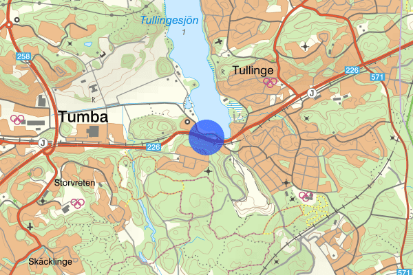 Huddingevägen 05 juni 14.36, Trafikolycka, personskada, Botkyrka