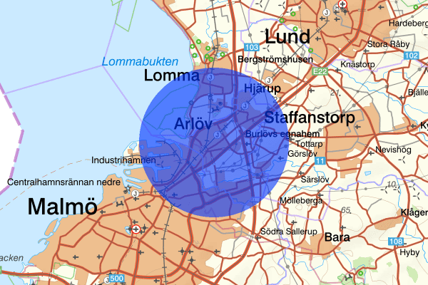 Arlöv 07 juni 17.57, Misshandel, Burlöv