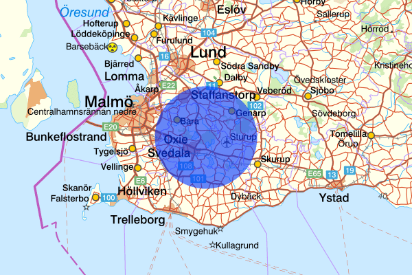08 juni 00.15, Misshandel, Svedala