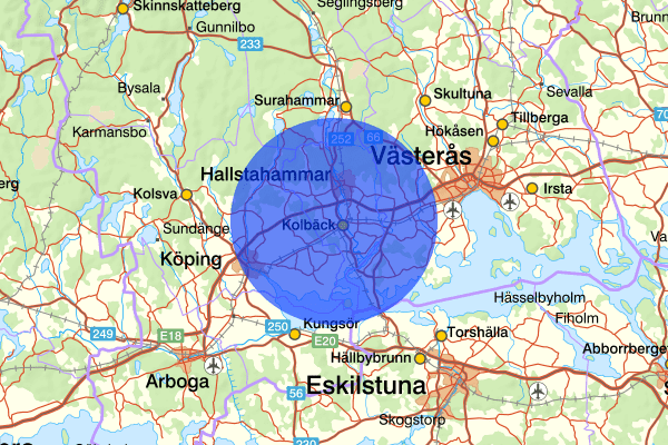 07 juni 20.47, Trafikbrott, Hallstahammar