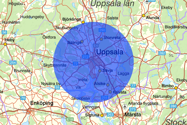 Uppsala 07 juni 23.56, Fylleri/LOB, Uppsala