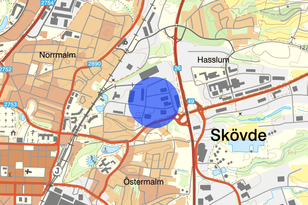 Bangårdsgatan 10 juni 19.03, Rån, Skövde